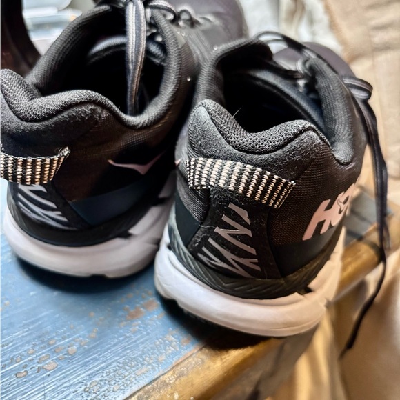 Hoka Black and White Athletic Shoes - Picture 4 of 6